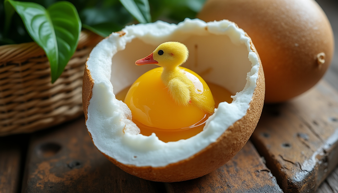 explorez l'œuf balut, un trésor protéiné des philippines qui séduit les amateurs de saveurs uniques. découvrez son goût authentique et ses bienfaits nutritionnels.