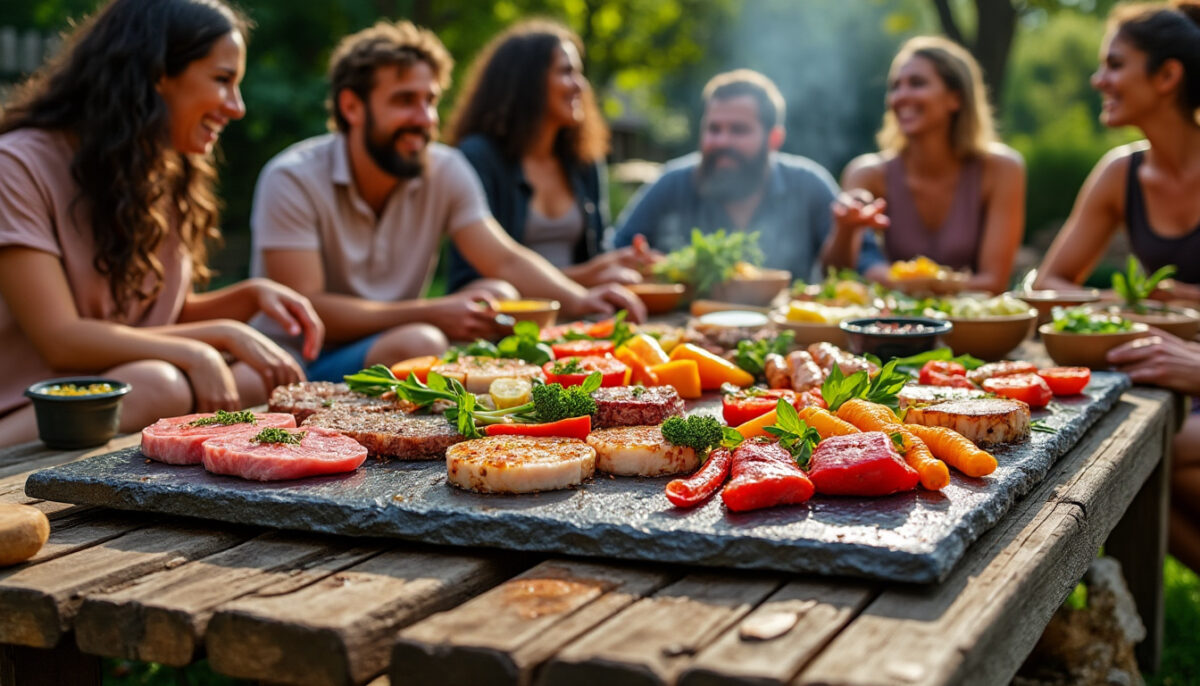 Découvrez l&rsquo;art convivial de la pierrade : cuisine et partage au naturel