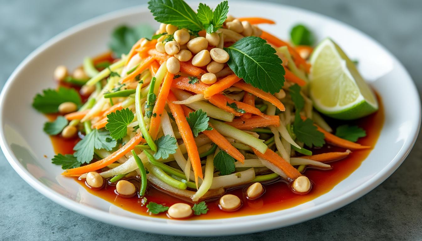 découvrez nos délices d'asie avec des recettes de salades rapides et faciles à préparer, parfaites pour des repas savoureux et légers.