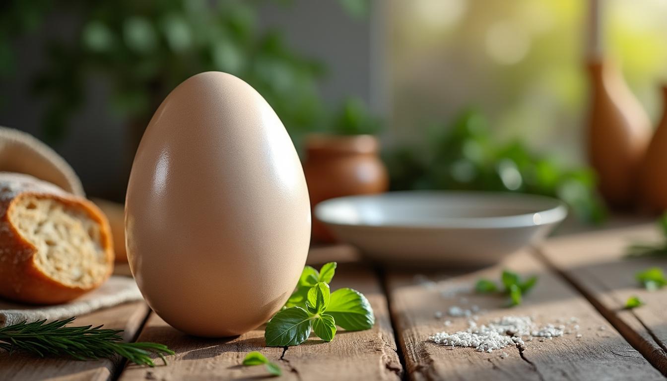 découvrez l'élégance culinaire avec notre exploration gourmande de l'œuf d'autruche. laissez-vous séduire par la finesse et l'originalité de ses saveurs uniques.