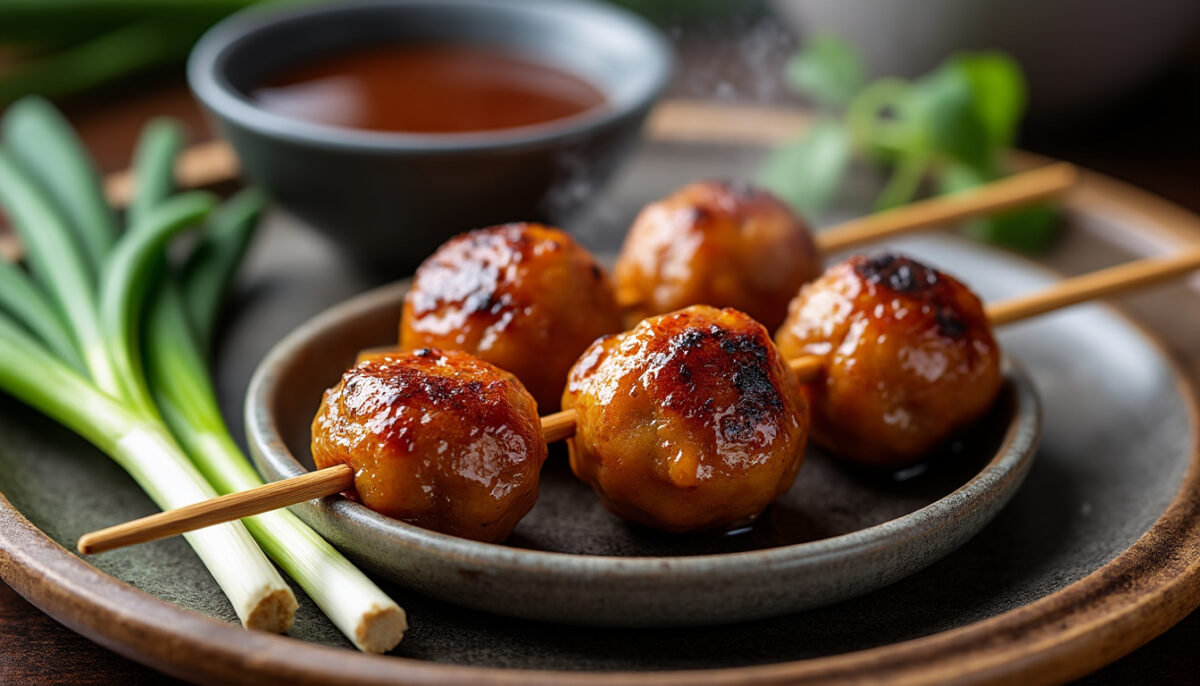 Délicieuses boulettes de poulet japonaises : découvrez le secret des tsukune