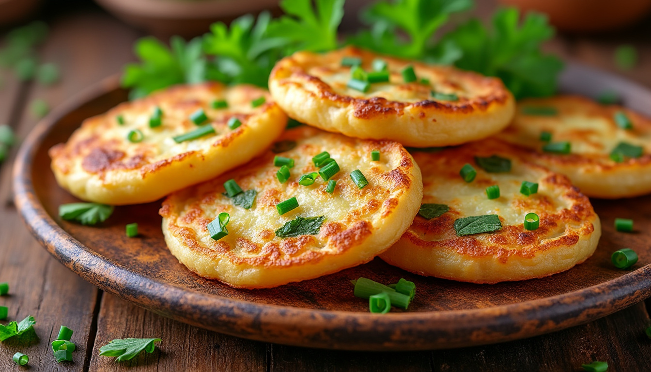 découvrez nos délicieuses galettes croustillantes de pommes de terre aux fines herbes, une recette simple et savoureuse pour régaler toute la famille.