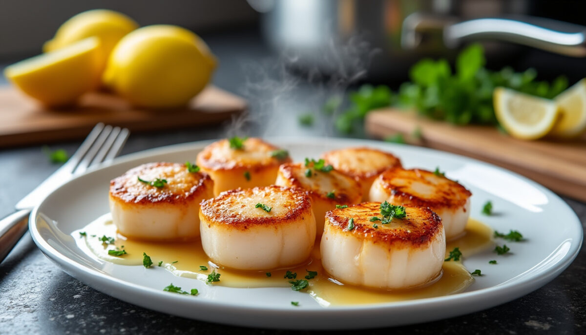Les secrets pour maîtriser la cuisson parfaite des Saint-Jacques snackées