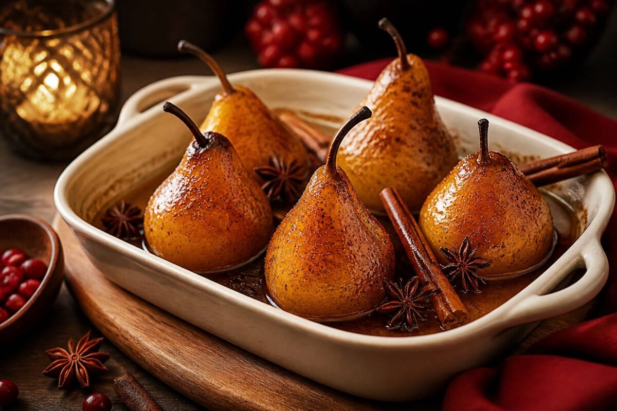 Délices Fondants : Poires Rôties au Four pour un Dessert Gourmand