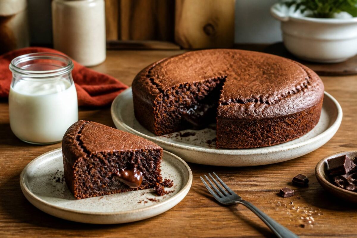 Le rendez-vous gourmand de la semaine : gâteau moelleux au yaourt et chocolat fondant
