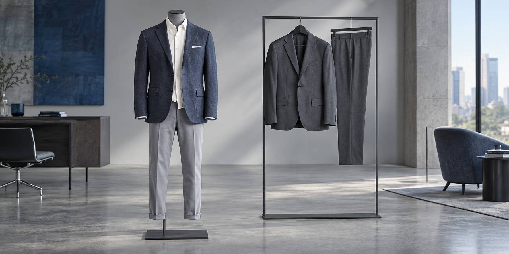 Illustration éditoriale du sujet : Blazer vs Veste de Costume : Comprendre les Subtilités et Styles Pour Bien Choisir