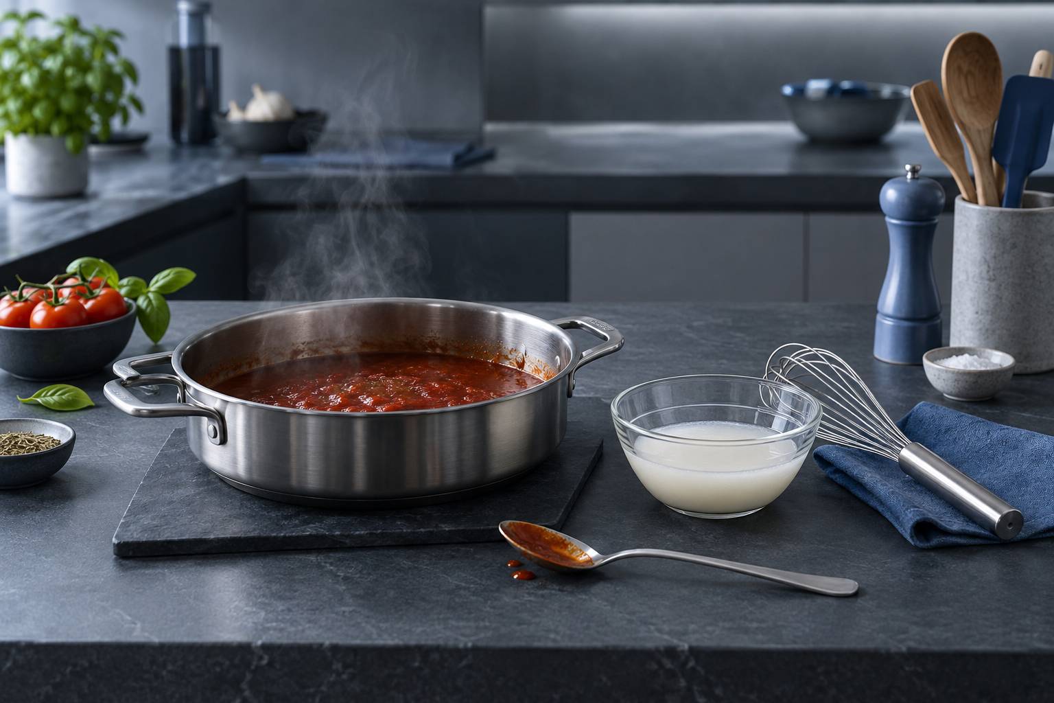 Illustration éditoriale du sujet : Les astuces incontournables pour épaissir une sauce avec succès
