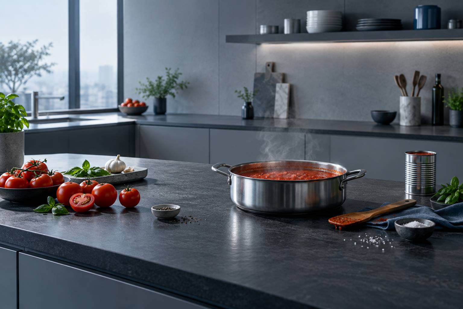 Illustration éditoriale du sujet : Les mystères d'une sauce tomate qui fait pâlir d'envie les Italiens