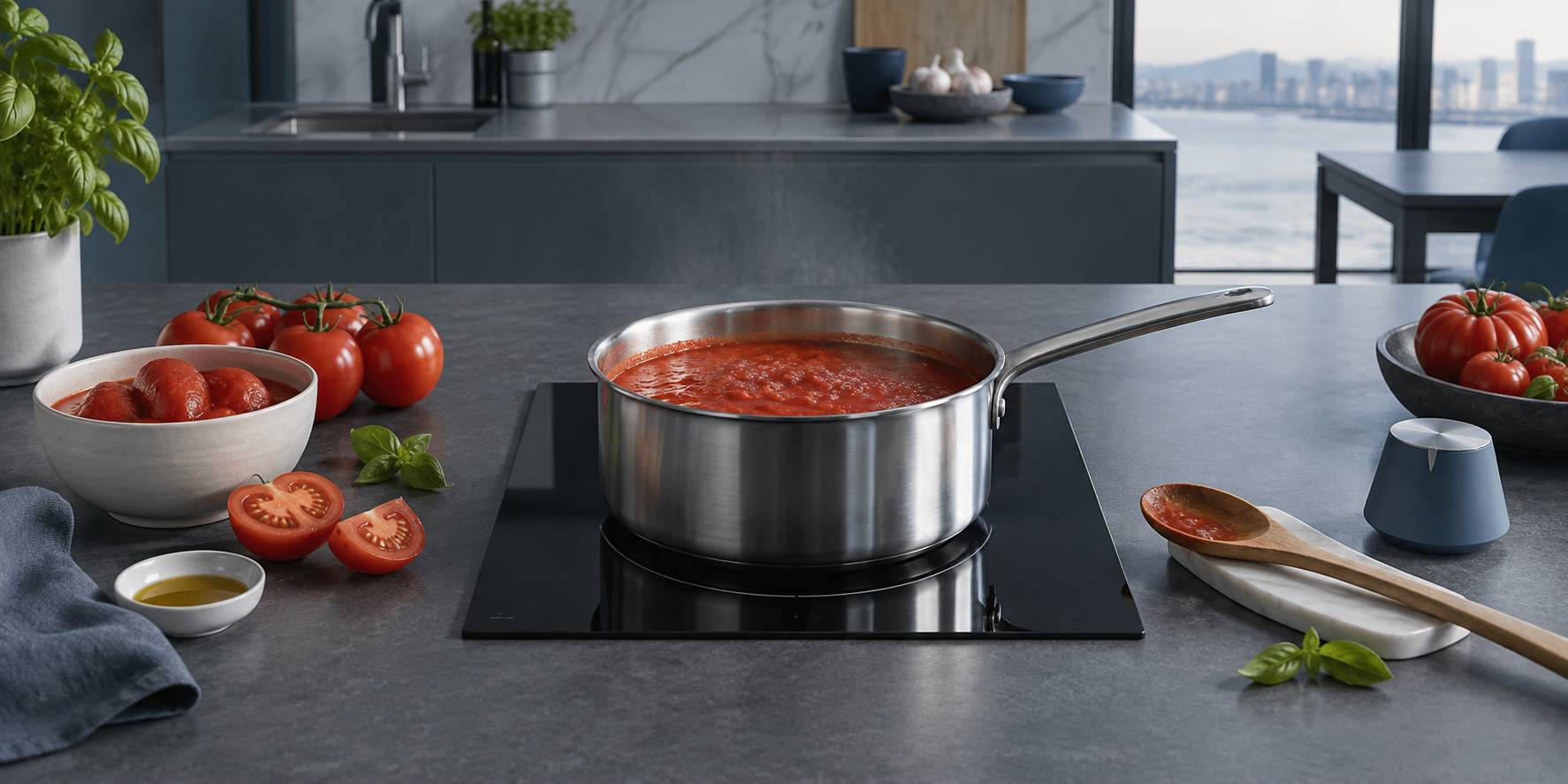 Illustration éditoriale du sujet : Les mystères d'une sauce tomate qui fait pâlir d'envie les Italiens