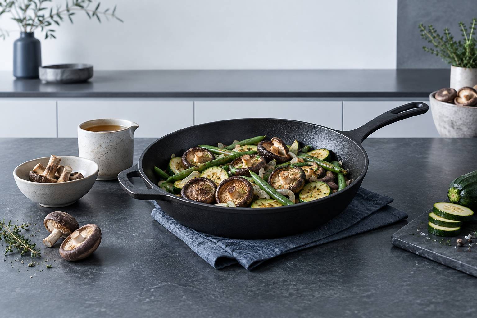 Illustration éditoriale du sujet : Recettes traditionnelles au shiitaké : révisez vos plats avec une touche d'excellence