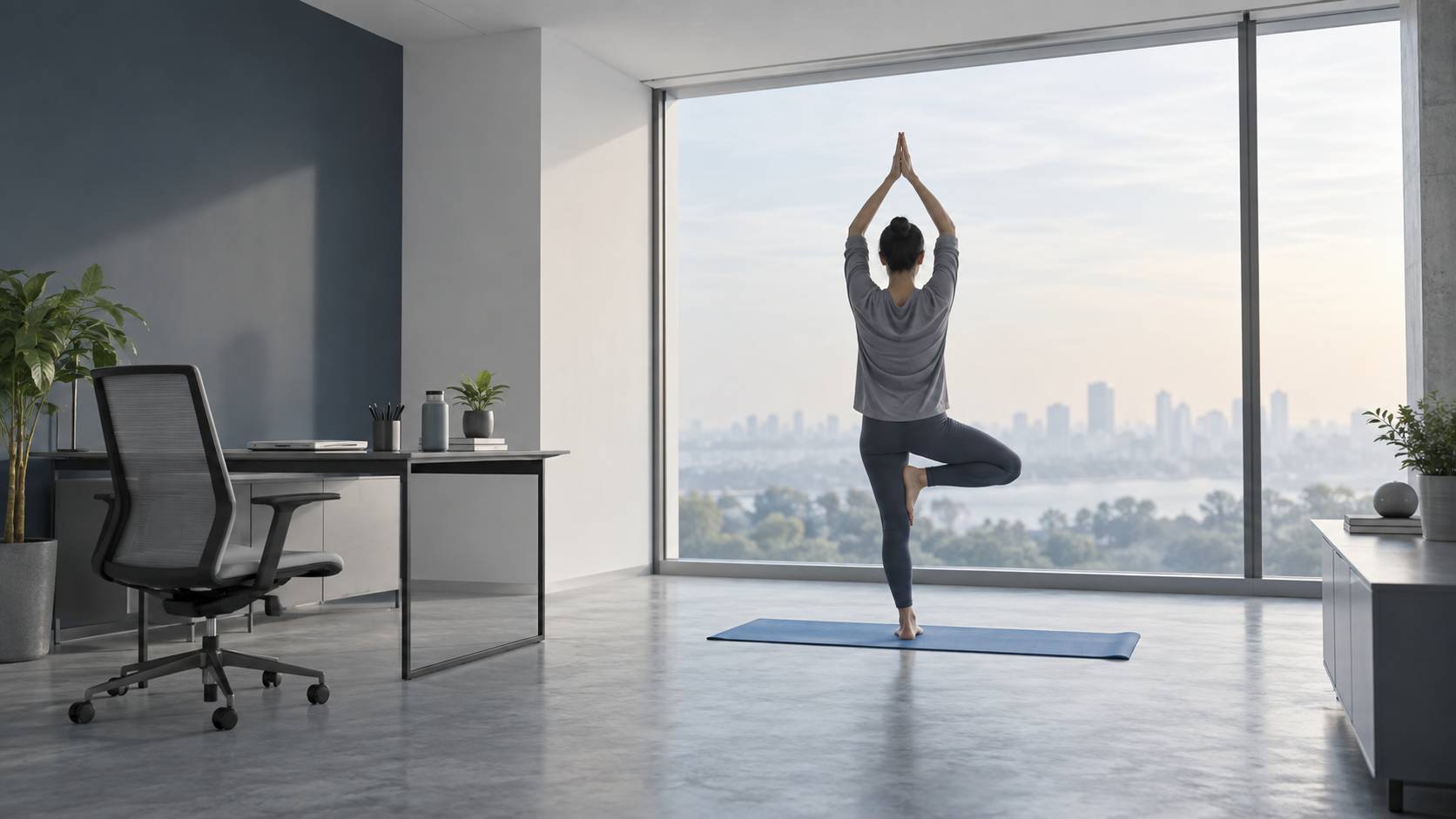 Illustration éditoriale du sujet : Reprendre une activité après une longue pause : le yoga comme porte d'entrée