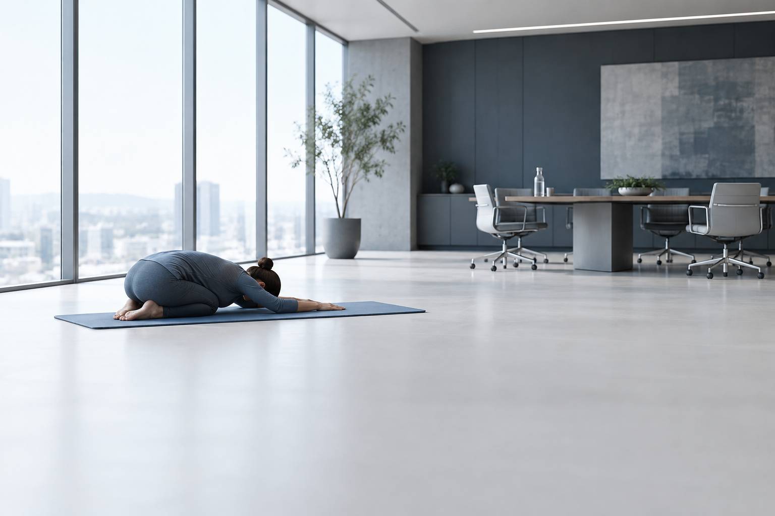 Illustration éditoriale du sujet : Reprendre une activité après une longue pause : le yoga comme porte d'entrée